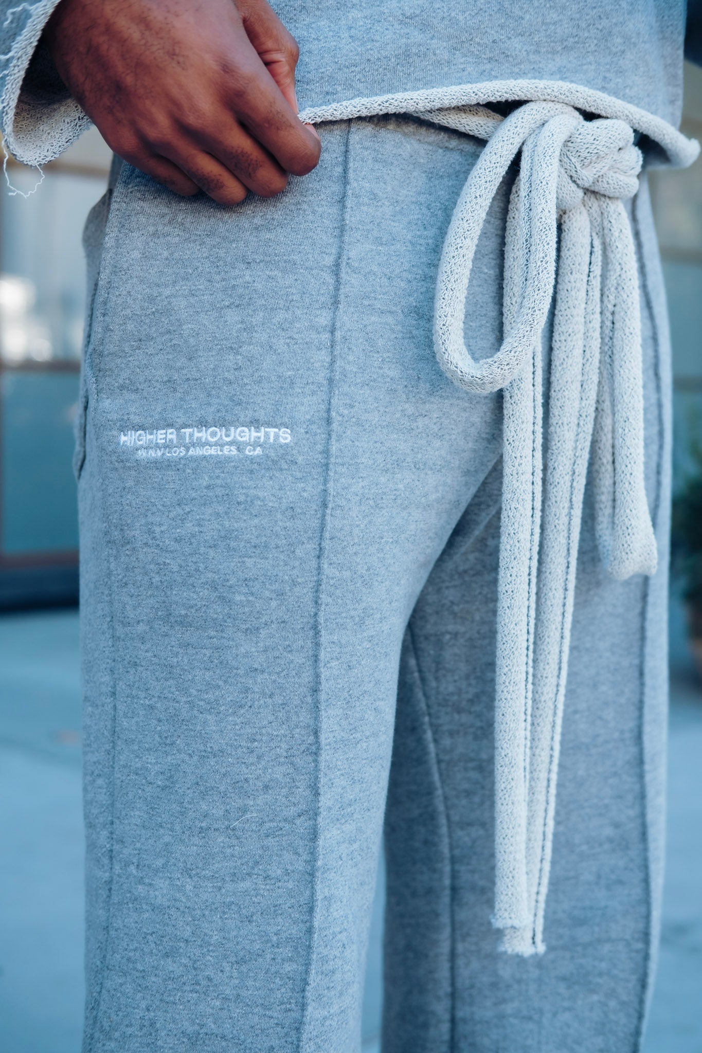 Heavy Terry Sweatpants - Heather Grey