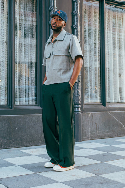 Relaxed Lounge Pants - Forest Green