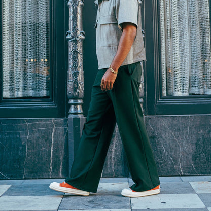 Relaxed Lounge Pants - Forest Green